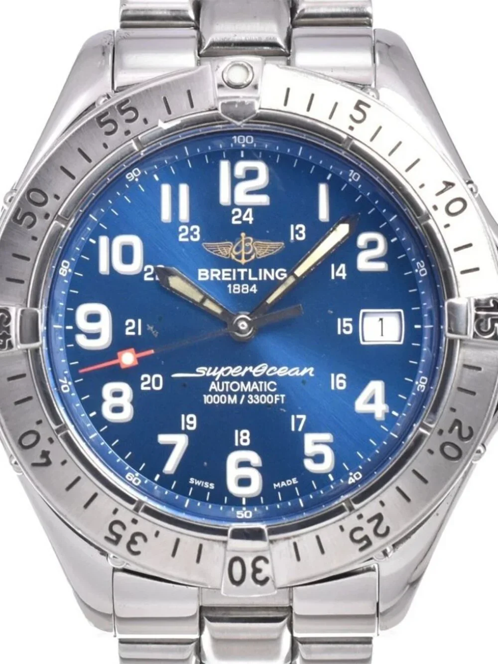 BREITLING Colt Ocean A77380 Date Navy Dial Quartz Ladies Watch_972455